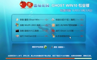 番茄花园GHOST WIN10 32位 专业版 V2017.08(绝对激活)