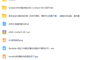 comfyUi整合包，提供使用说明，28种模型集成，按需下载，400G百度网盘下载