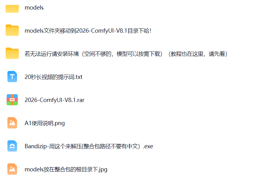 comfyUi整合包，提供使用说明，28种模型集成，按需下载，400G百度网盘下载