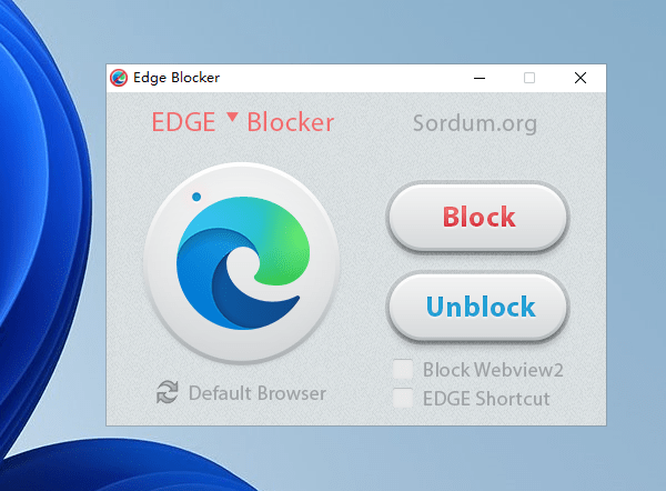 Edge Blocker v2.0.0 屏蔽电脑默认Edge浏览器软件-第2张图片-力界网