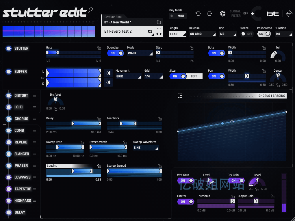 iZotope Stutter Edit for Mac v2.1.0 MIDI缓冲效果插件-第2张图片-力界网 iZotope Stutter Edit for Mac v2.1.0 MIDI缓冲效果插件-第2张图片-力界网