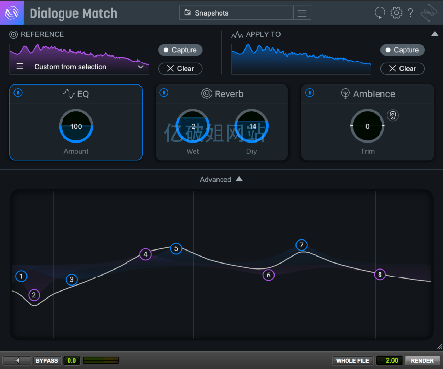 iZotope Dialogue Match for Mac v1.0.2 音频混音插件-第2张图片-力界网 iZotope Dialogue Match for Mac v1.0.2 音频混音插件-第2张图片-力界网