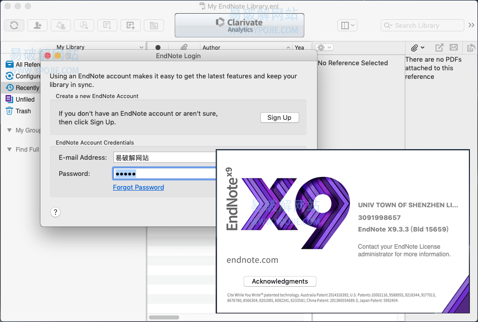 EndNote for Mac v20.0.0.16480 苹果电脑文献管理软件-第2张图片-力界网 EndNote for Mac v20.0.0.16480 苹果电脑文献管理软件-第2张图片-力界网