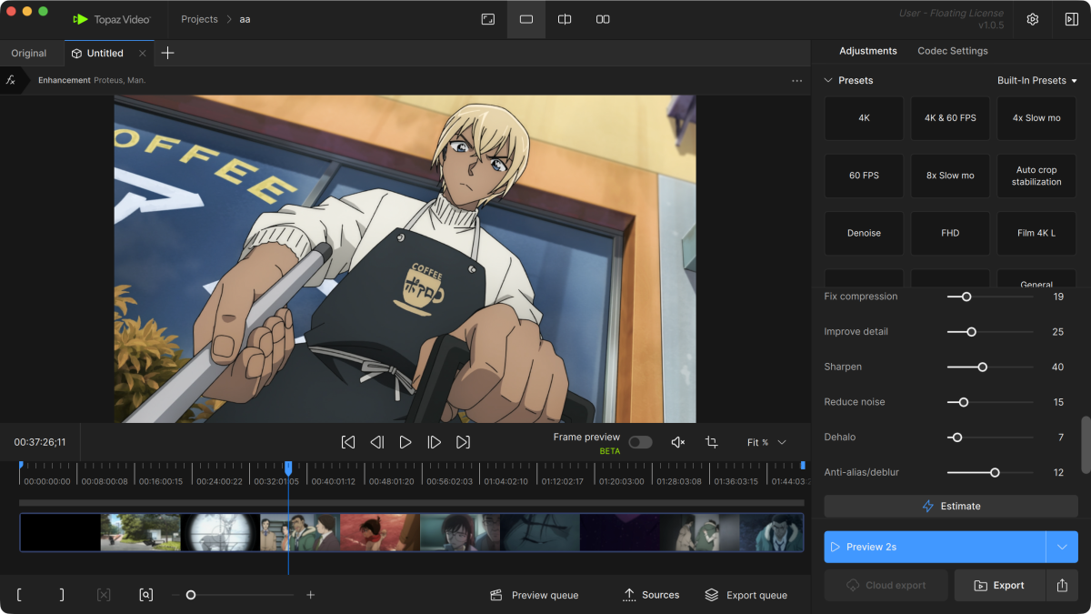 Topaz Video Mac版 视频无损放大 1080P转4K-第2张图片-力界网