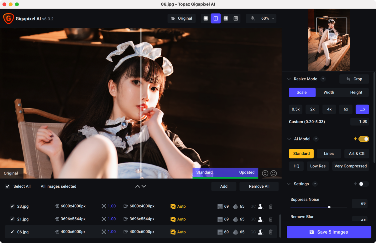 Topaz Gigapixel AI Mac版 AI无损放大照片600%-第2张图片-力界网