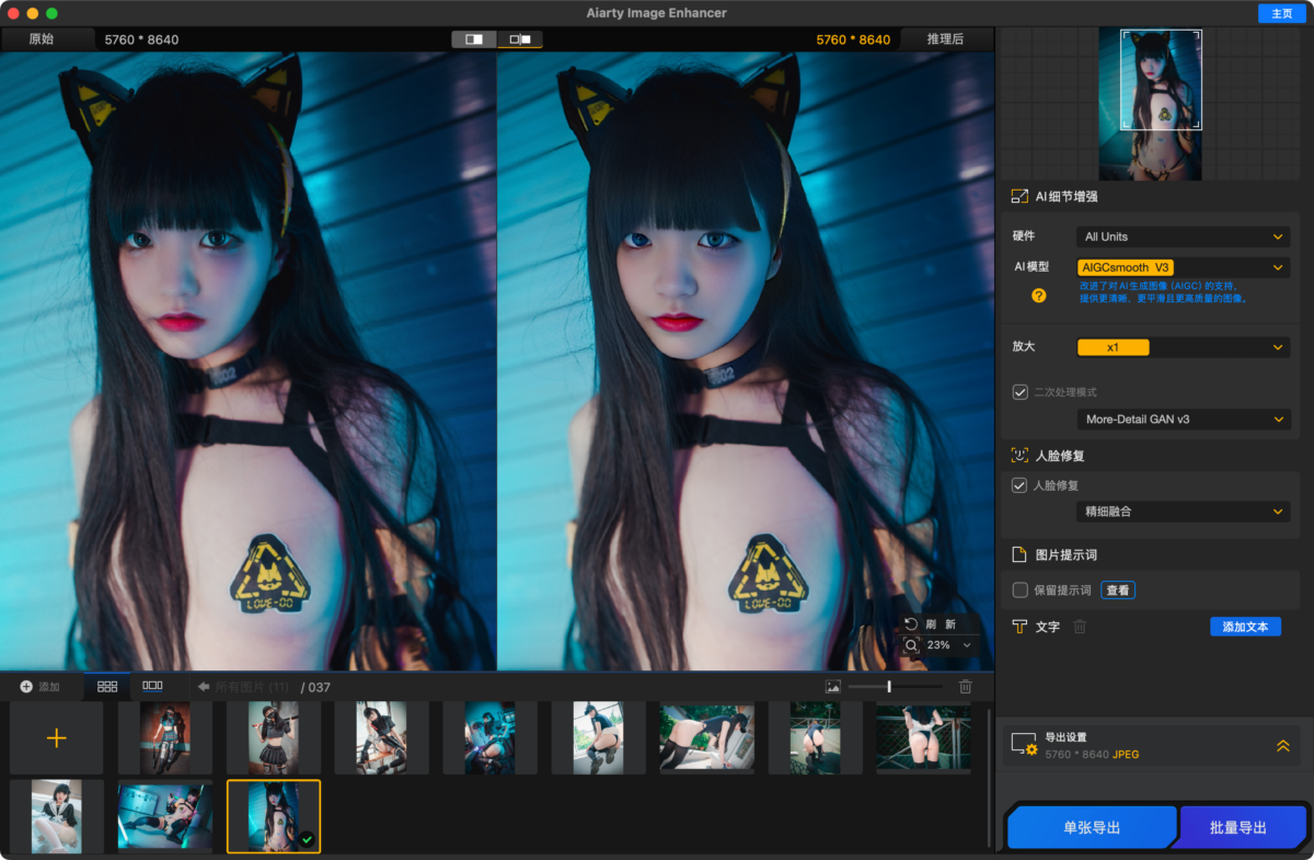 Aiarty Image Enhancer 图像增强放大软件-第6张图片-力界网