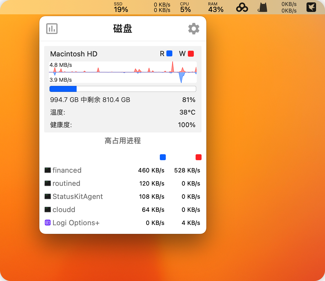 Stats Mac版 一款系统监控工具-第5张图片-力界网