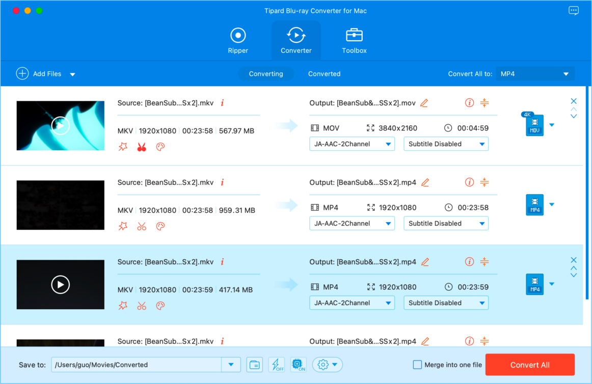 Tipard Blu-ray Converter 全能视频转换工具-第4张图片-力界网