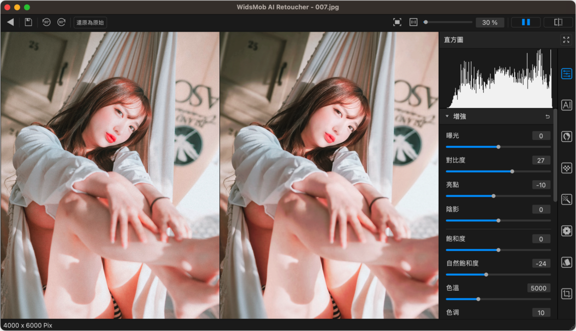 WidsMob Retoucher Mac版 后期照片一键调色-第6张图片-力界网