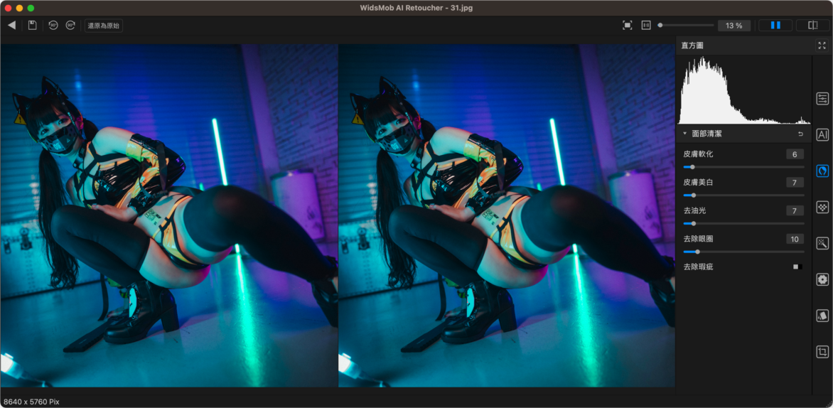 WidsMob Retoucher Mac版 后期照片一键调色-第10张图片-力界网
