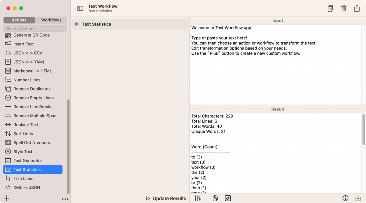 Text Workflow Mac版 文本内容处理工具-第7张图片-力界网