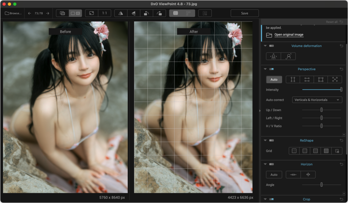 DxO ViewPoint Mac版 自动裁剪校正工具-第7张图片-力界网