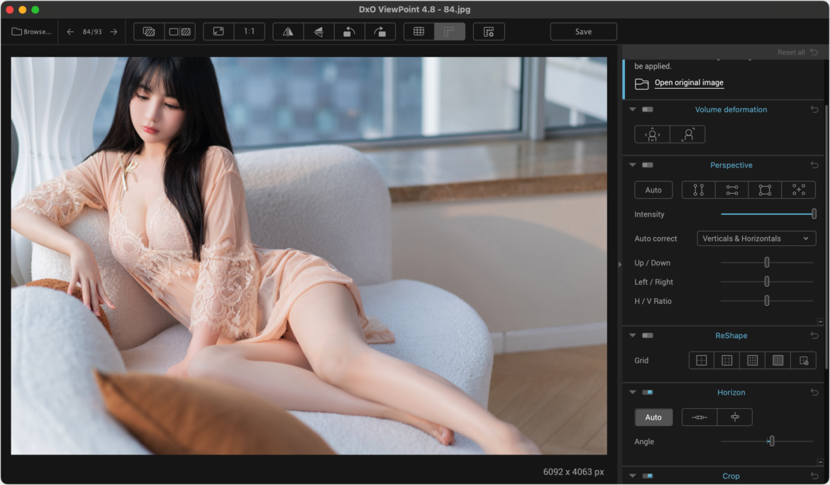 DxO ViewPoint Mac版 自动裁剪校正工具-第9张图片-力界网